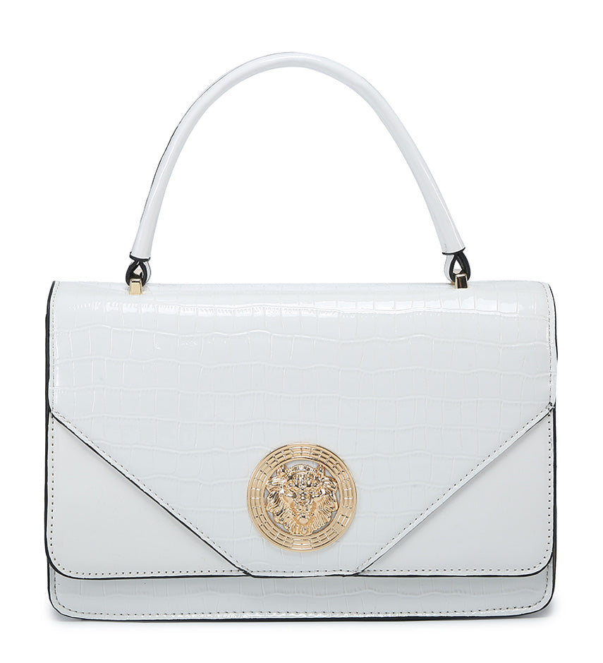PU Ladies Handbag With Lion Face Trade Mark Registered A36943